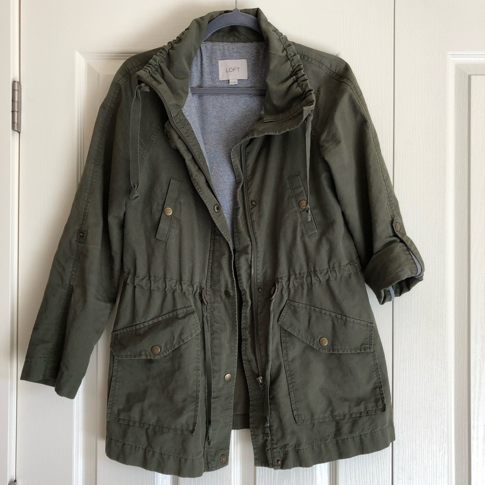 Loft Cinch Waist Utility Jacket
